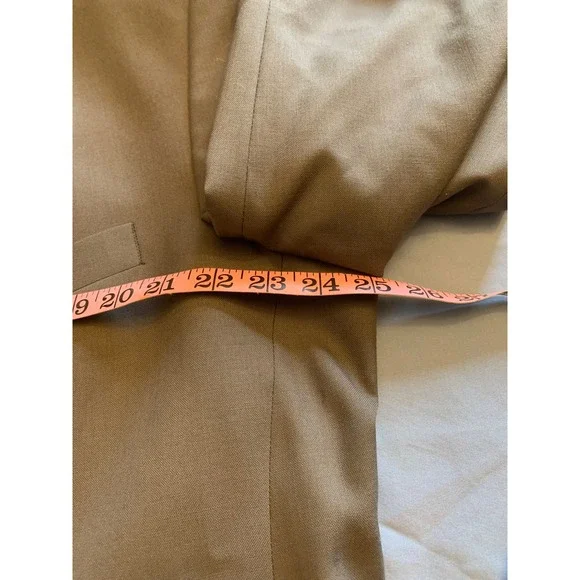 Burberrys Wool‎ Suit Jacket Blazer Mens Charcoal Gray Tailored Fit - Picture 12 of 16